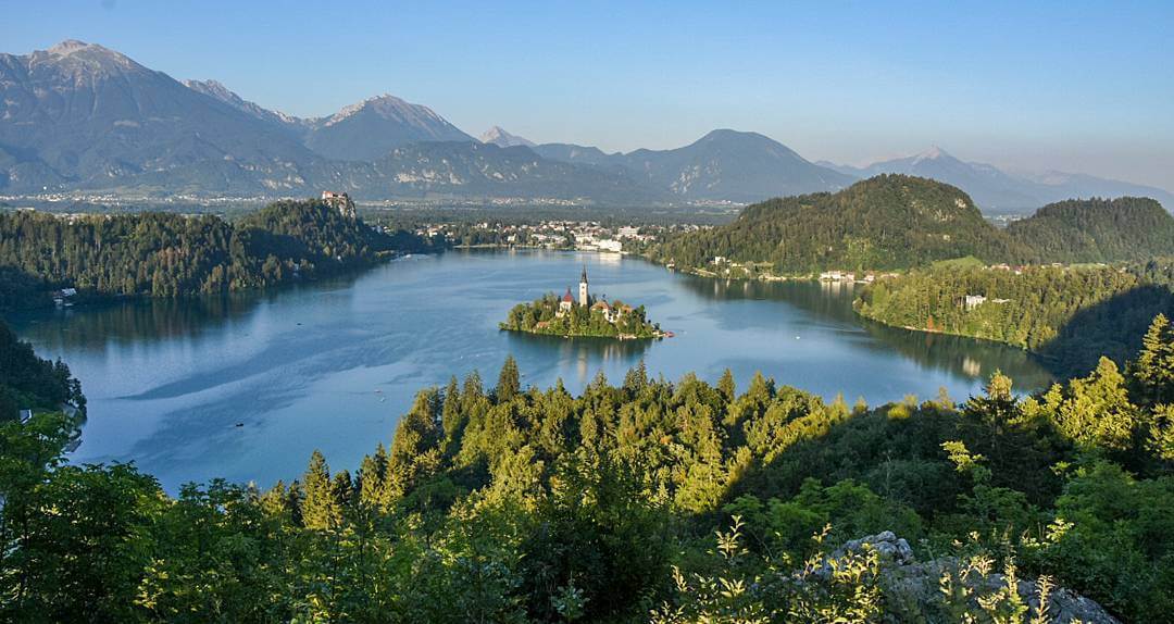 Lake Bled from above